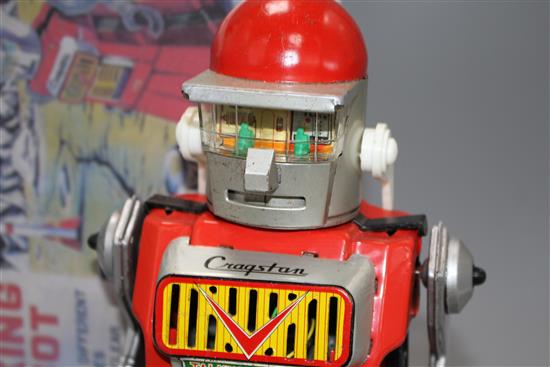 A Yonezawa (Japan) battery-operated Talking Robot (replacement box), robot 26cm